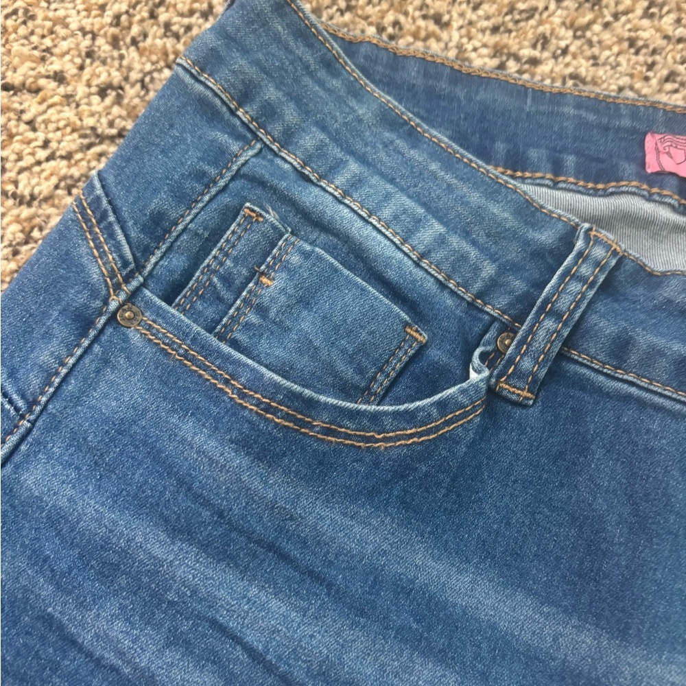 Distressed Wax Jeans Sky Blue